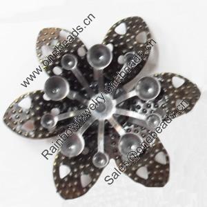 Iron Flower Lead-free, NO Hole Headwear & Costume Accessory, 32mm, Sold by PC  