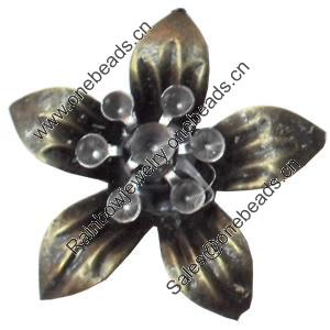 Iron Flower Lead-free, NO Hole Headwear & Costume Accessory, 31mm, Sold by PC  