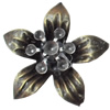 Iron Flower Lead-free, NO Hole Headwear & Costume Accessory, 31mm, Sold by PC  