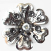 Iron Flower Lead-free, NO Hole Headwear & Costume Accessory, 30mm, Sold by PC  