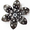 Iron Flower Lead-free, NO Hole Headwear & Costume Accessory, 32mm, Sold by PC  