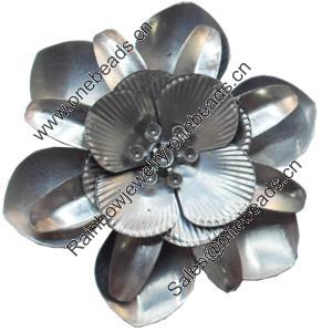 Iron Flower Lead-free, NO Hole Headwear & Costume Accessory, 72x66mm, Sold by PC  