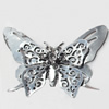 Iron Jewelry Finding Pendant Lead-free, Butterfly, 61x38mm, Sold by PC  