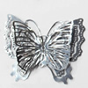 Iron Jewelry Finding Pendant Lead-free, Butterfly, 59x51mm, Sold by PC  