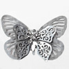 Iron Jewelry Finding Pendant Lead-free, Butterfly, 60x42mm, Sold by PC  