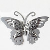 Iron Jewelry Finding Connector Lead-free, Butterfly, 67x46mm, Sold by PC  