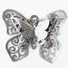 Iron Jewelry Finding Pendant Lead-free, Butterfly, 60x50mm, Sold by PC  