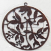 Iron Jewelry Finding Pendant Lead-free, 60mm, Sold by PC  