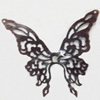 Iron Jewelry Finding Connector Lead-free, Butterfly, 68x70mm, Sold by Bag  