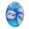 Resin Cabochons, No-Hole Jewelry findings, Faceted Flat Oval, 39x53mm, Sold by PC