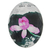 Resin Cabochons, No-Hole Jewelry findings, Faceted Flat Oval, 30x45mm, Sold by PC
