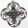 Pendant, Zinc Alloy Jewelry Findings, 46x48mm, Sold by PC