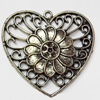 Pendant, Zinc Alloy Jewelry Findings, 43x41mm, Sold by PC