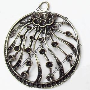 Pendant, Zinc Alloy Jewelry Findings, 40x45mm, Sold by PC