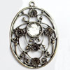 Pendant, Zinc Alloy Jewelry Findings, 35x48mm, Sold by PC
