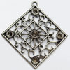 Pendant, Zinc Alloy Jewelry Findings, 47x51mm, Sold by PC