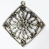 Pendant, Zinc Alloy Jewelry Findings, 45x50mm, Sold by PC