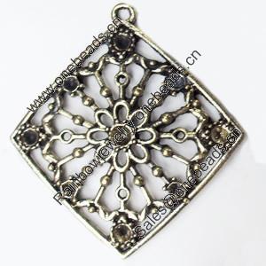 Pendant, Zinc Alloy Jewelry Findings, 45x50mm, Sold by PC