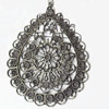 Pendant, Zinc Alloy Jewelry Findings, Teardrop, 52x65mm, Sold by PC