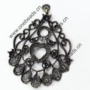 Pendant, Zinc Alloy Jewelry Findings, 34x43mm, Sold by PC