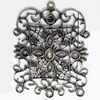 Pendant, Zinc Alloy Jewelry Findings, 45x57mm, Sold by PC