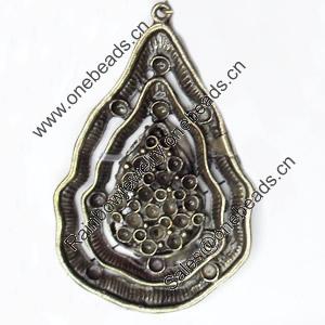 Pendant, Zinc Alloy Jewelry Findings, 41x63mm, Sold by PC