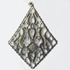 Pendant, Zinc Alloy Jewelry Findings, 47x63mm, Sold by PC