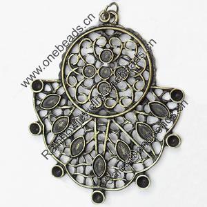 Pendant, Zinc Alloy Jewelry Findings, 44x55mm, Sold by PC