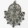 Pendant, Zinc Alloy Jewelry Findings, 44x55mm, Sold by PC
