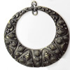 Pendant, Zinc Alloy Jewelry Findings, 48x52mm, Sold by PC