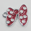 Zinc Alloy Enamel Pendant, Butterfly 9x27mm, Sold by PC