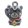 Zinc Alloy Enamel Pendant, Tiger 13x20mm, Sold by PC