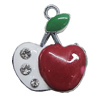 Zinc Alloy Enamel Pendant, Apple 22x27mm, Sold by PC