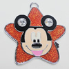 Zinc Alloy Enamel Pendant, Star 55x59mm, Sold by PC