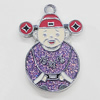 Zinc Alloy Enamel Pendant, 20x33mm, Sold by PC