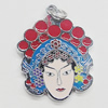 Zinc Alloy Enamel Pendant, 27x32mm, Sold by PC