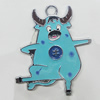 Zinc Alloy Enamel Pendant, 30x41mm, Sold by PC