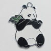 Zinc Alloy Enamel Pendant, Panda 30x50mm, Sold by PC