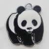 Zinc Alloy Enamel Pendant, Panda 21x23mm, Sold by PC