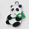 Zinc Alloy Enamel Pendant, Panda 22x29mm, Sold by PC