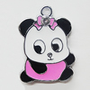 Zinc Alloy Enamel Pendant, Panda 19x26mm, Sold by PC