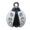 Zinc Alloy Enamel Pendant, 14x18mm, Sold by PC