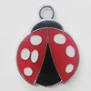 Zinc Alloy Enamel Pendant, 21x26mm, Sold by PC