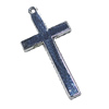 Pendant, Zinc Alloy Jewelery Findings, Cross 14x29mm, Sold by PC