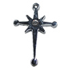 Pendant, Zinc Alloy Jewelery Findings, Cross 22x32mm, Sold by PC