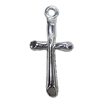 Pendant, Zinc Alloy Jewelery Findings, Cross 19x29mm, Sold by PC