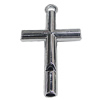 Pendant, Zinc Alloy Jewelery Findings, Cross 27x46mm, Sold by PC