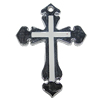 Pendant, Zinc Alloy Jewelery Findings, Cross 30x41mm, Sold by PC