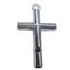 Pendant, Zinc Alloy Jewelery Findings, Cross 26x45mm, Sold by PC