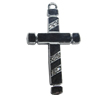 Pendant, Zinc Alloy Jewelery Findings, Cross 29x53mm, Sold by PC